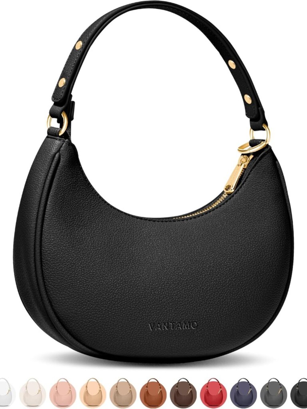 Crescent Bags For Women with RFID Protection, Half Moon Clutch Purses for Women